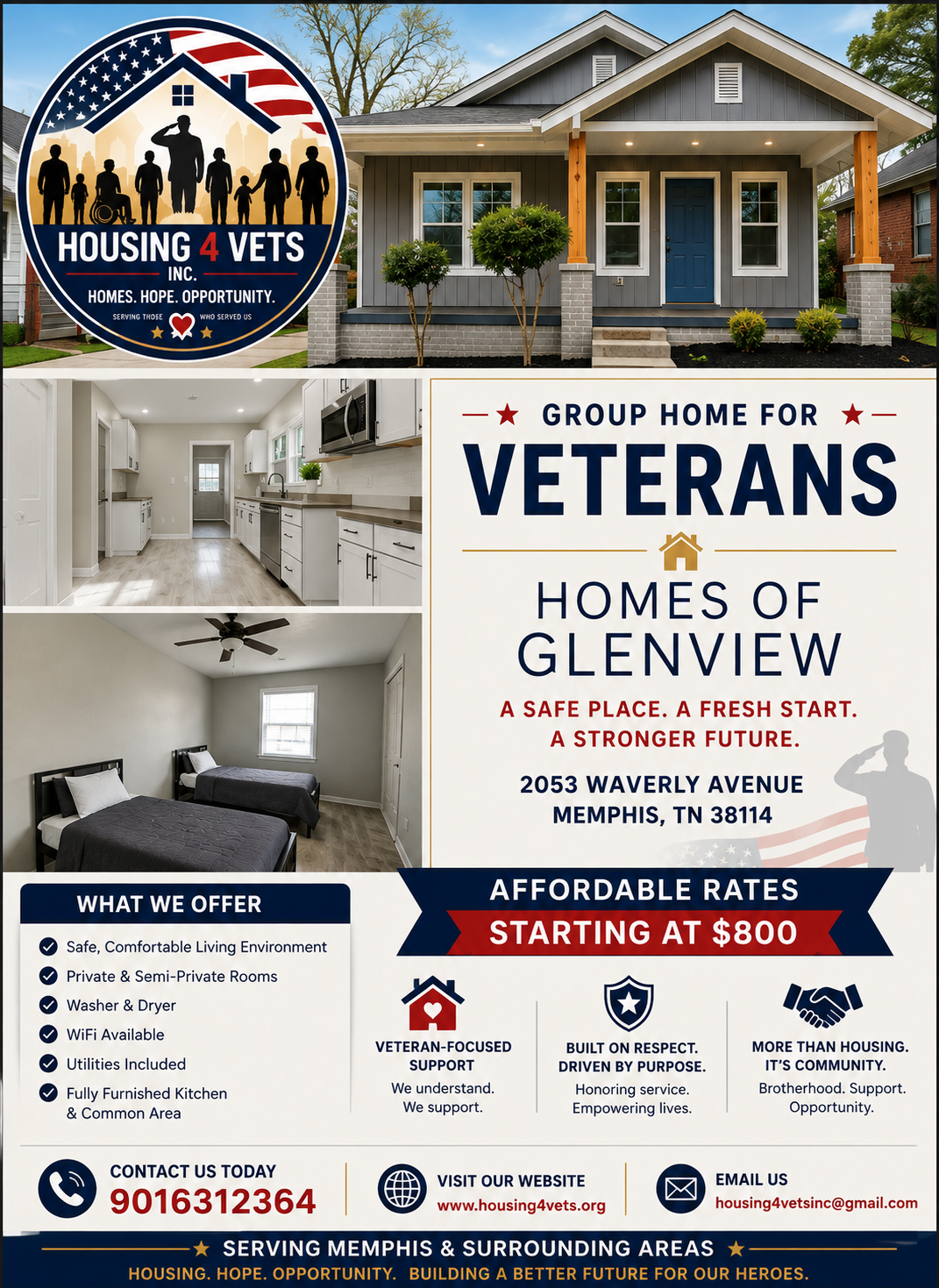 Homes of Glenview group home promotional flyer